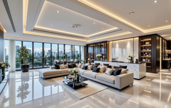 Luxury apartment interior design ideas showcasing modern decor, elegant furniture, and sophisticated color schemes for a stylish living space.
